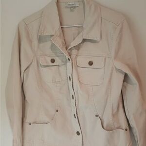 Elegant Beige Utility Jacket for Women